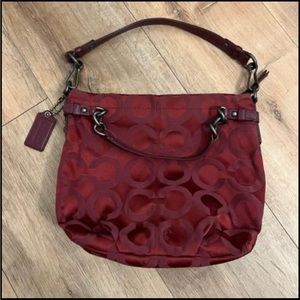 Coach pink shoulder bag